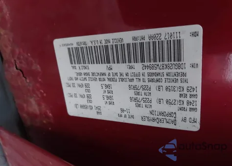 2007 Dodge Nitro Sxt z USA, uszkodzony, nr VIN 1D8GU28K87W589442
